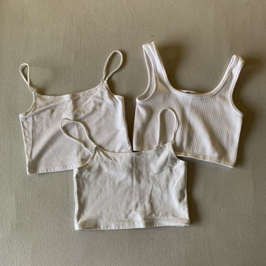 kleiderpaket weiss basic tops 