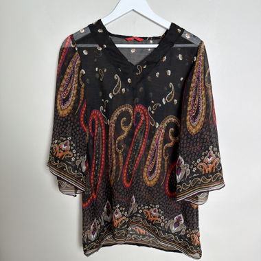 Blusa leggera trasparente da donna Paisley