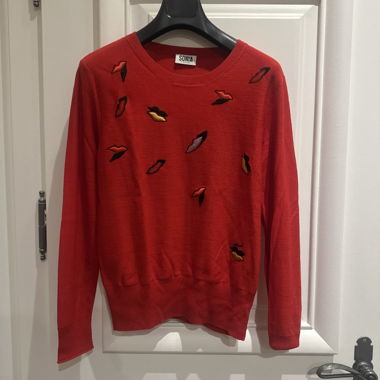 Pull rouge Sonia by Sonia Rykiel lèvres M