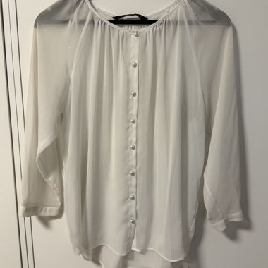 Zara Bluse mit Perlen