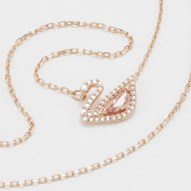 Collana con cigno Swarovski