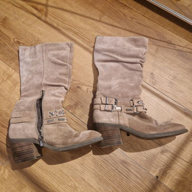 Brown Heeled Boots