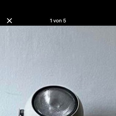 Space Age Tischlampe – Kugelform – 60er/70er Jahre
