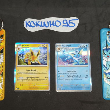 Pokemon Vaporeon und Jolteon inkl. Schlüsselanhänger