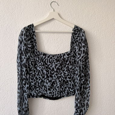 Top con stampa leopardo Zara