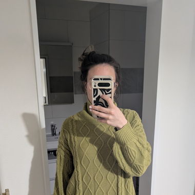 Strickkleid in tollem Grün