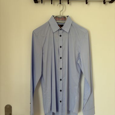 Camicia Slim Fit Seidenstricker in azzurro chiaro