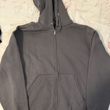 Grey Zip Hoodie