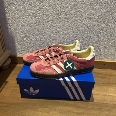 adidas Gazelle Hallenschuh rosa wolkenweiß