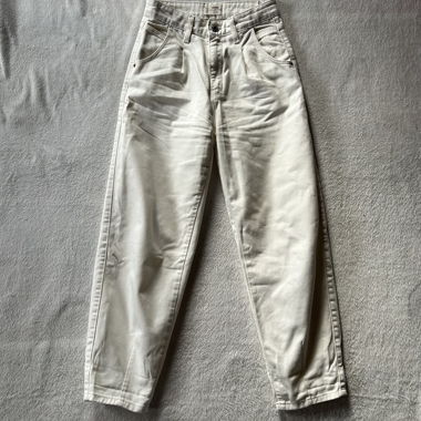 Weisse Mom Jeans