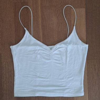 Top blanc à bretelles