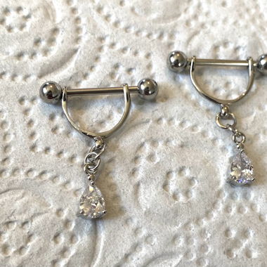 2x Brustwarzenpiercing