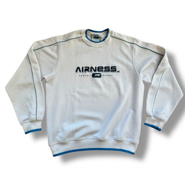 Airness streetwear style white sweatshirt