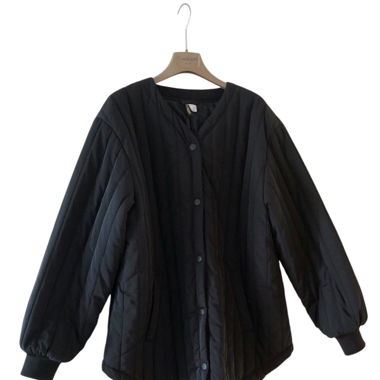 Black quilted H&M Divided jacket