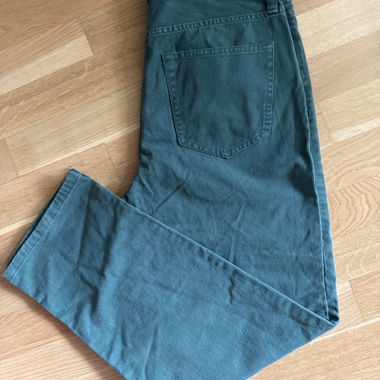 Jeans vert-gris