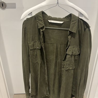 Chemise verte - effet doux