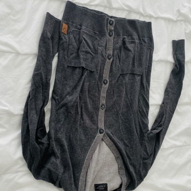 Cardigan gris en maille Cottonclub M