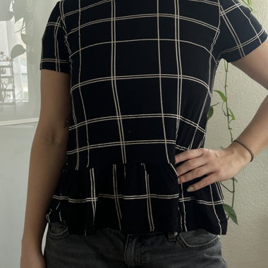 T-shirt carreaux ONLY