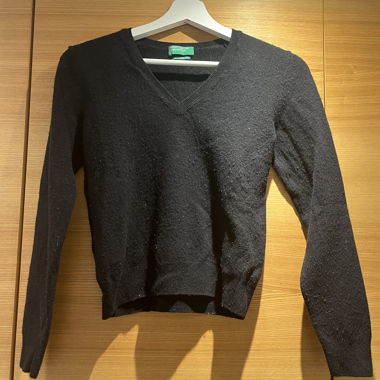 schwarzer Pullover Benetton