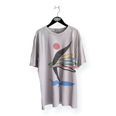 T-shirt graphique gris
