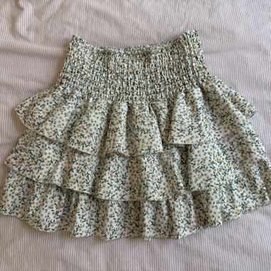 Gonna mini a balze floreali