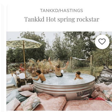 Tankked Outdoor Pool mit Holzofen & Pumpe