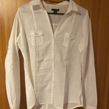 White Long-Sleeved Blouse