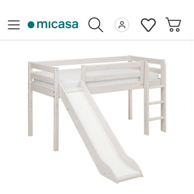 Flexa Bett mit Rutschbahn