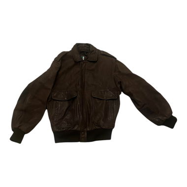 Braune Lederjacke