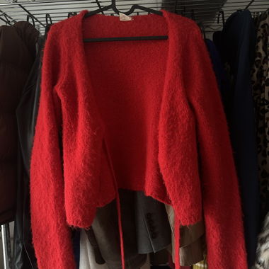 red sweater 