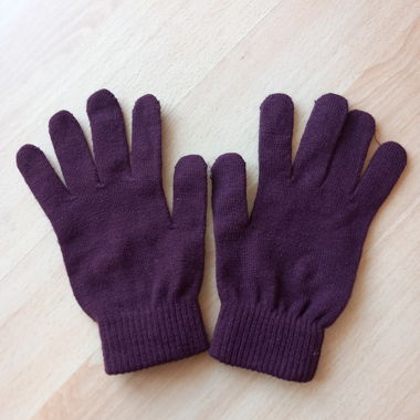 Guanti in maglia bordeaux Alcott taglia M