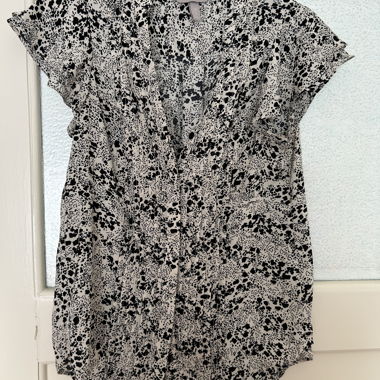 Blouse motif noir et blanc - H&M