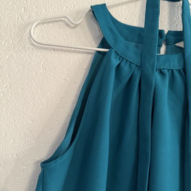 Top sans manches bleu