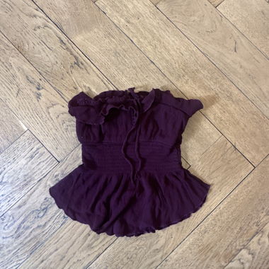 Haut bordeaux Bershka