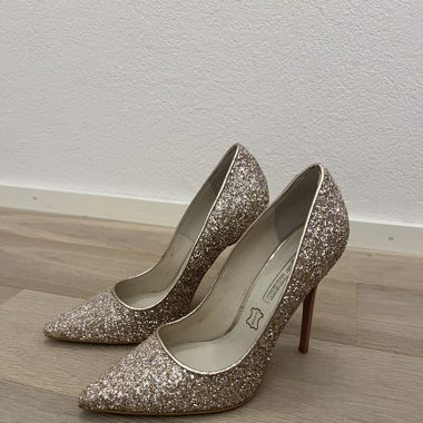 Buffalo Glitter Pumps Rosa
