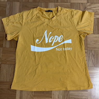 Gelbes Statement T-Shirt