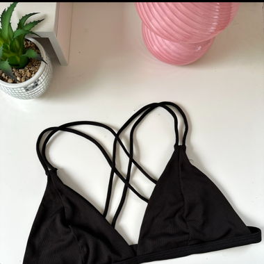 bikini top black 