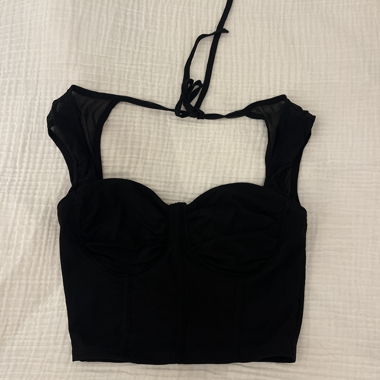Top corset noir