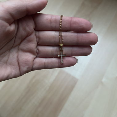Kreuzkette gold