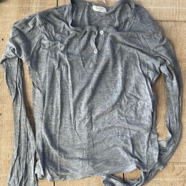 Maglia a maniche lunghe Brandy Melville grigia