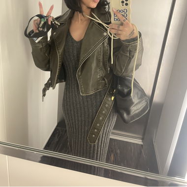 Zara Lederjacke S/M