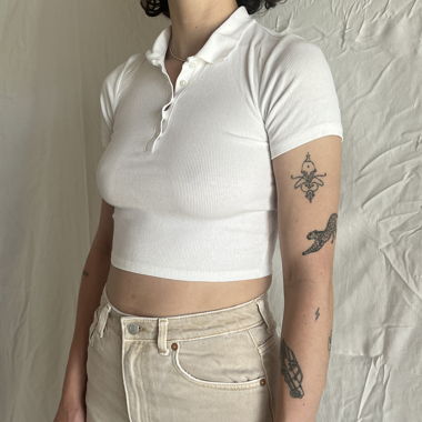 weisses T-Shirt von ZARA