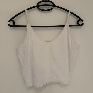 Crop top blanc