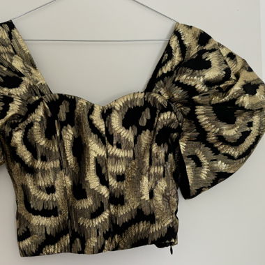 Zara Brocade Blouse Size 36