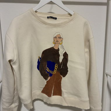 Felpa Zara con stampa