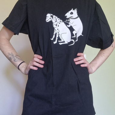 Black graphic T-shirt