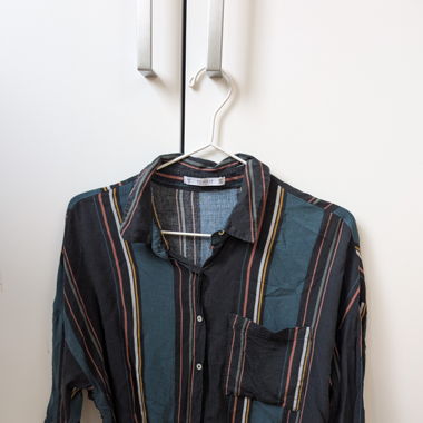 Pull&Bear Crop Bluse gestreift Gr. S 