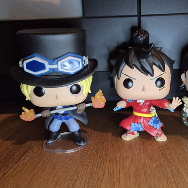 Lot Funko Pop One Piece Luffy Crocodile Sabo