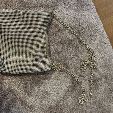 Borsa a tracolla con strass