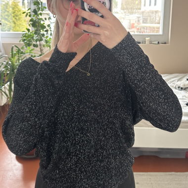 Pull en maille scintillante